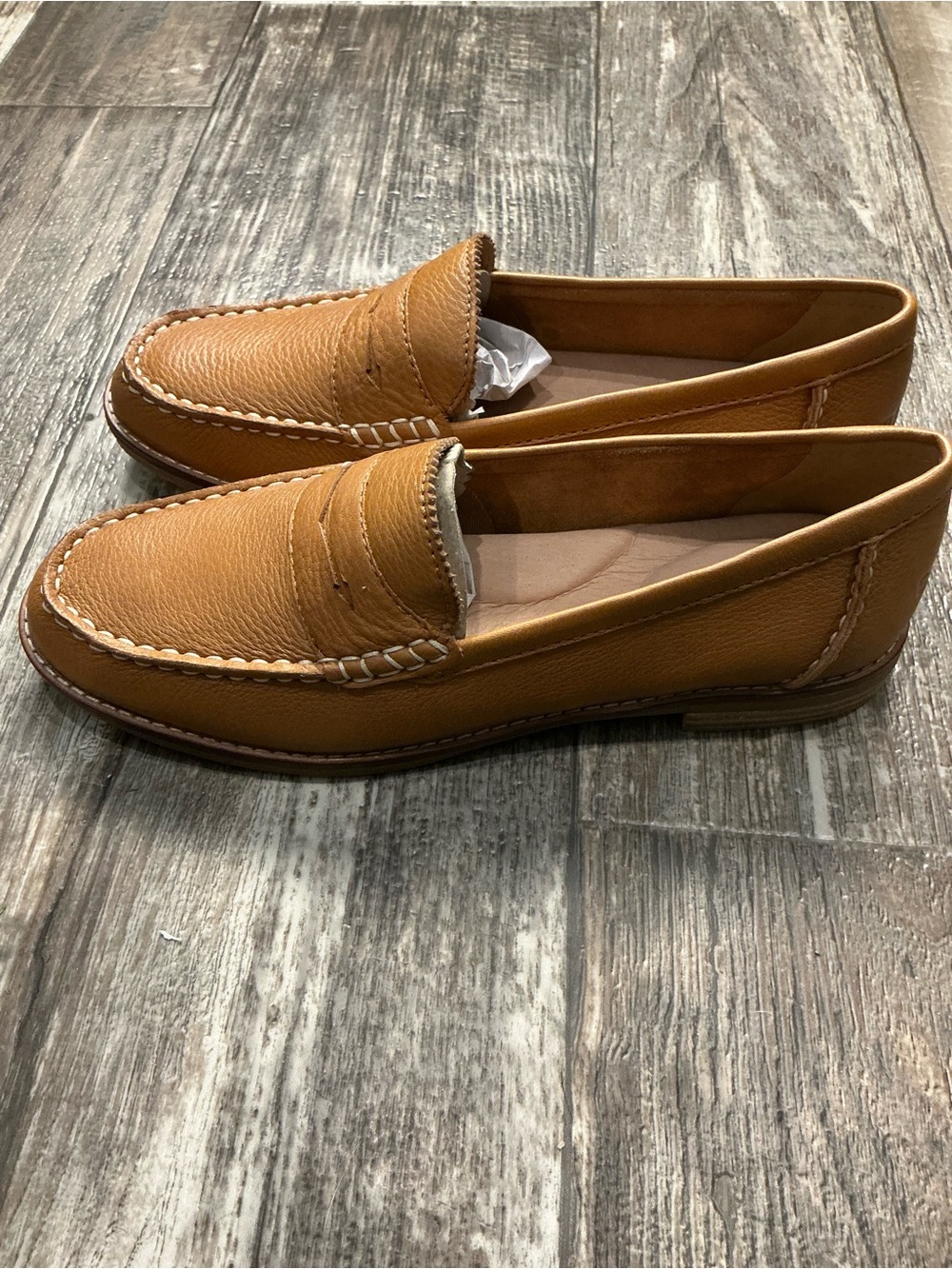 Sperry Women's Leather Penny Loafers in Tan Brown Size 8 - Picture 10 of 16